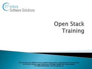 Open stack training