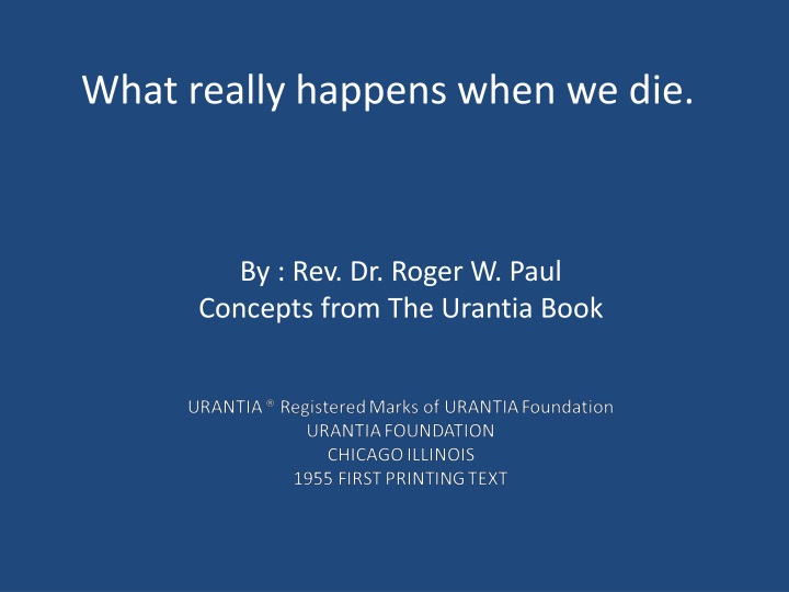 what really happens when we die