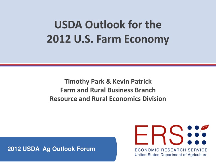 usda outlook for the 2012 u s farm economy