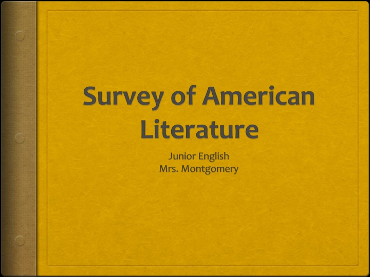 survey of american literature