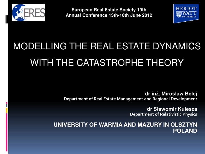 european real estate society 19th annual