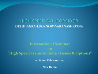 HIGH SPEED RAIL CORRIDOR