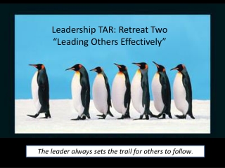 Leading Others Effectively