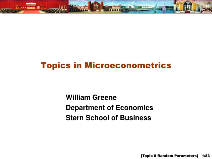 topics in microeconometrics