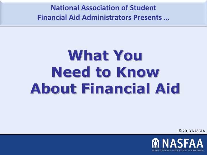 what you need to know about financial aid