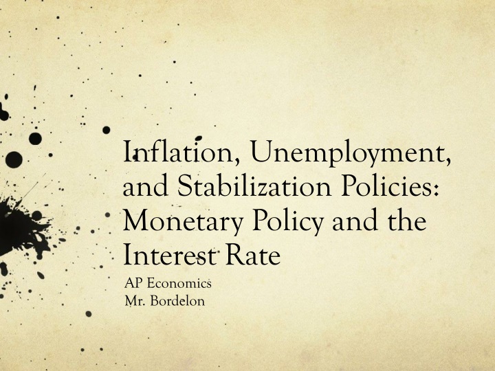 inflation unemployment and stabilization policies monetary policy and the interest rate