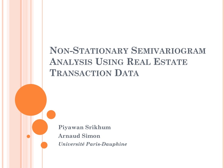non stationary semivariogram analysis using real estate transaction data