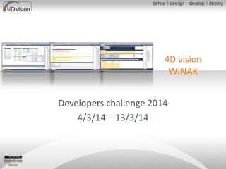 Developers challenge 2014 4/3/14 – 13/3/14