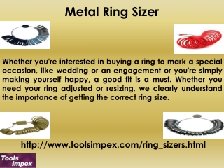 Metal Ring Sizer By Tools Impex