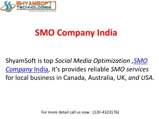 Reliable SMO Services in India with Affordable Price