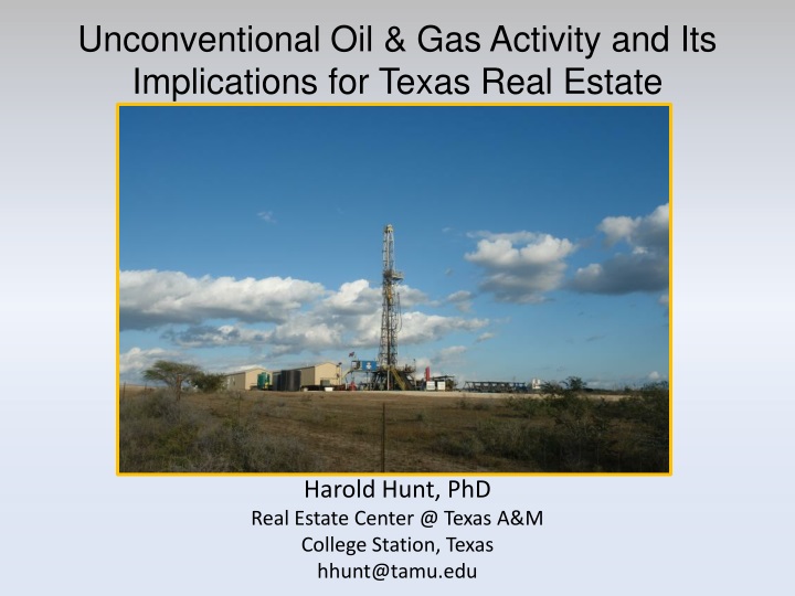 unconventional oil gas activity