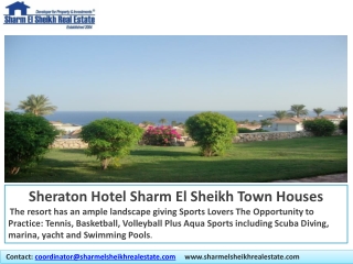 Contact: coordinator@sharmelsheikhrealestate sharmelsheikhrealestate