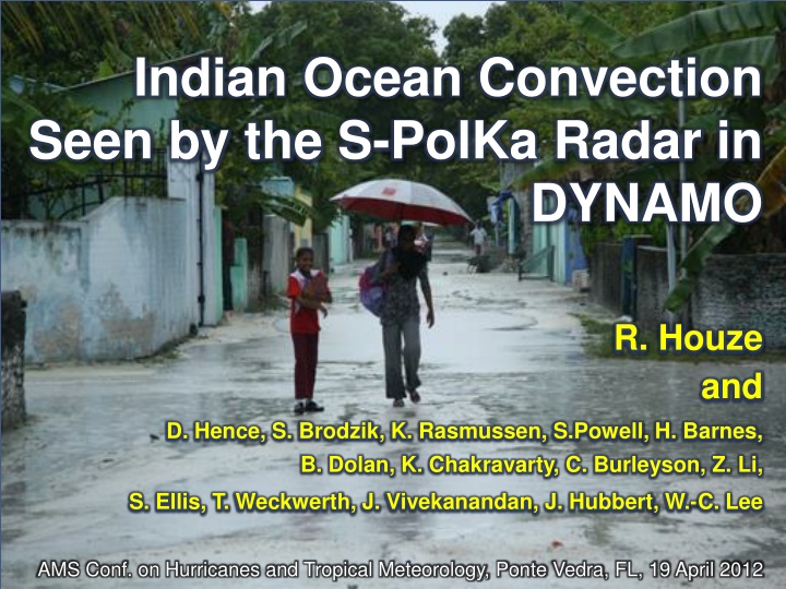indian ocean convection seen by the s polka radar