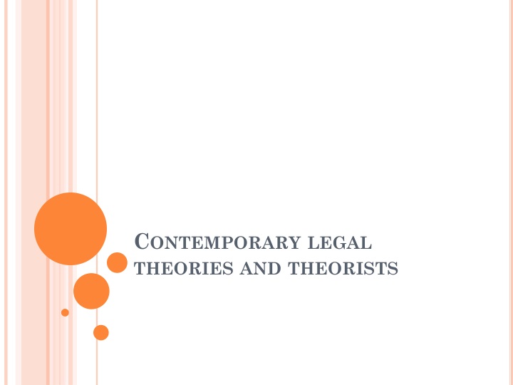 contemporary legal theories and theorists