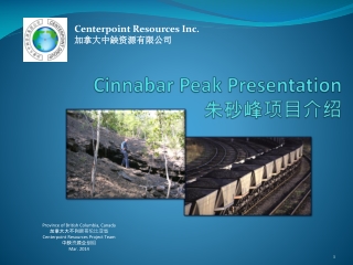 Cinnabar Peak Presentation ???????