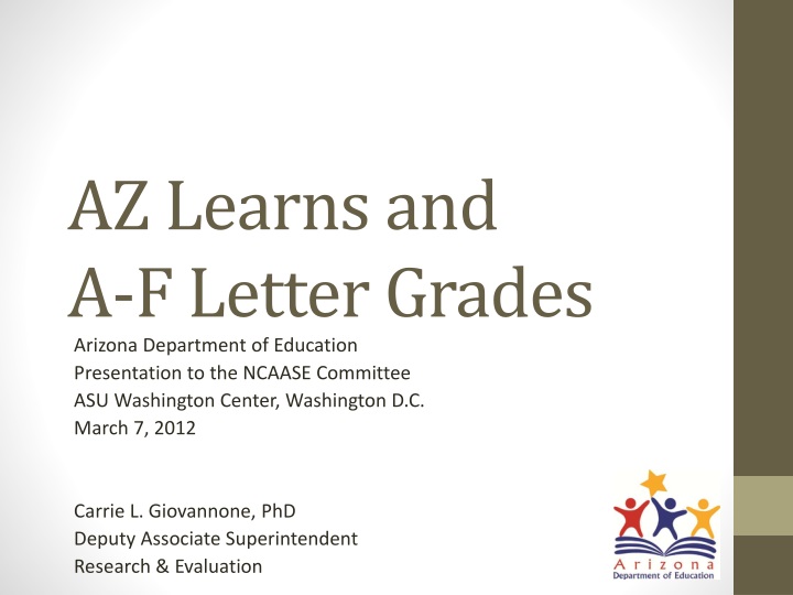 az learns and a f letter grades