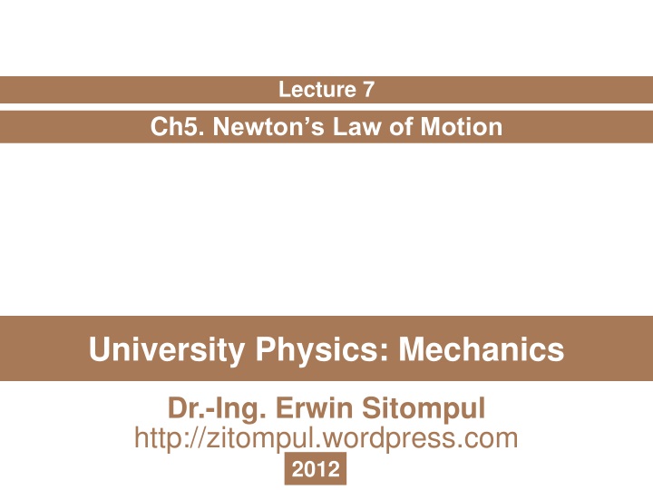 university physics mechanics