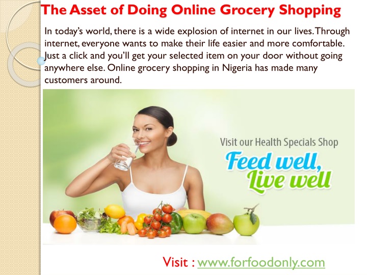 the asset of doing online grocery shopping