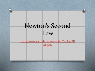 newton s second law