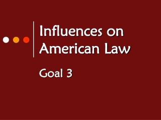 Influences on American Law
