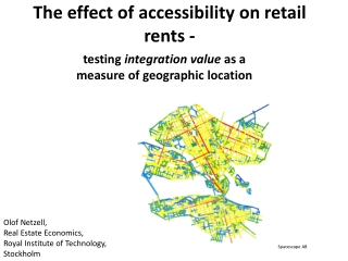The effect of accessibility on retail rents -