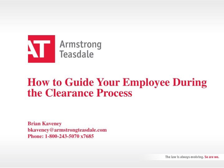 how to guide your employee during the clearance