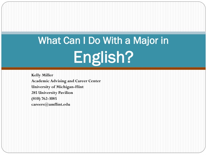 what can i do with a major in english