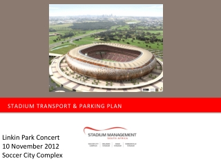 Stadium transport &amp; parking plan