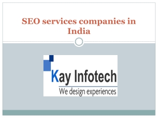SEO services companies in India