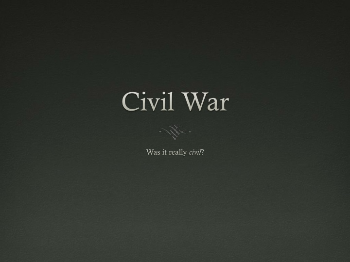 civil war