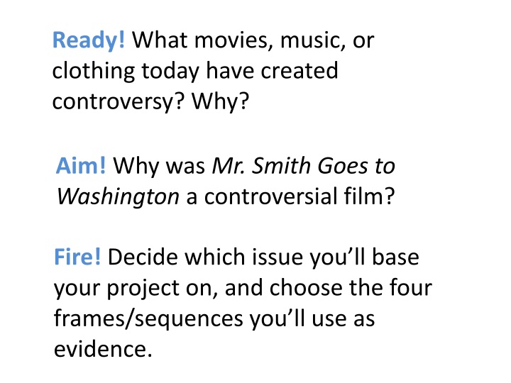 aim why was mr smith goes to washington a controversial film