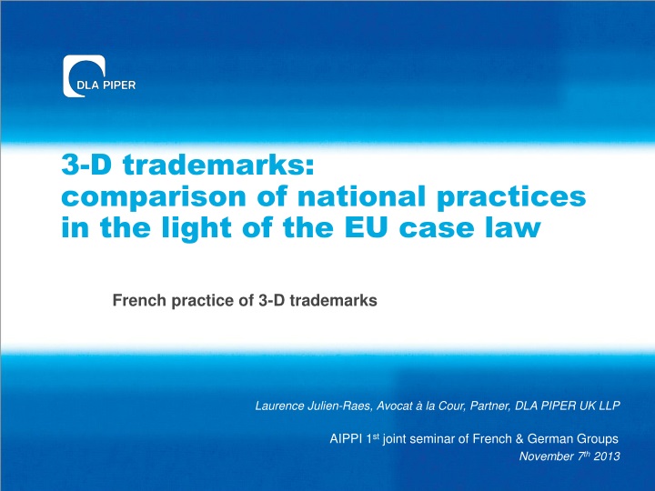 3 d trademarks comparison of national practices in the light of the eu case law