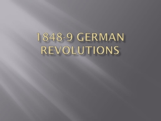 1848-9 German revolutions