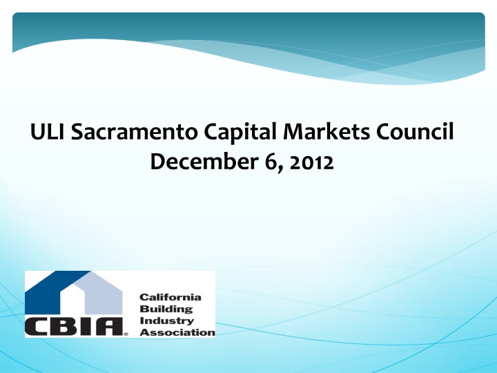 uli sacramento capital markets council december