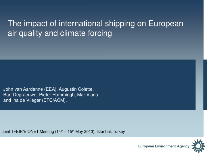 the impact of international shipping on european