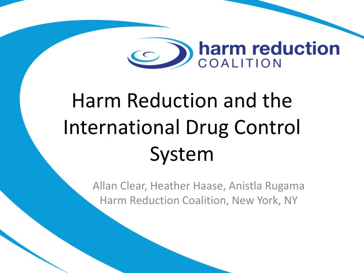 harm reduction and the international drug control system