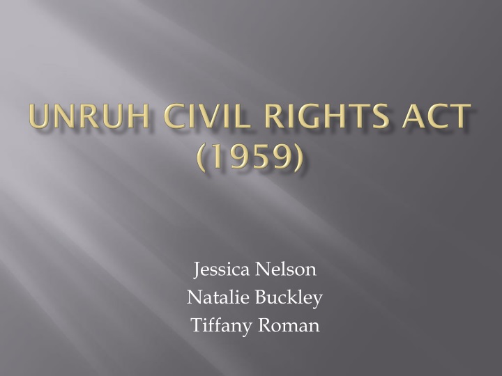 unruh civil rights act 1959