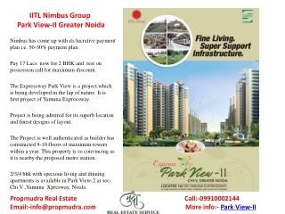 IITL Nimbus Group Park View-II Greater Noida