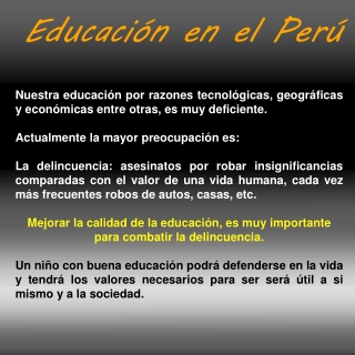 Propuesta para Mejorar la Educación en el Perú