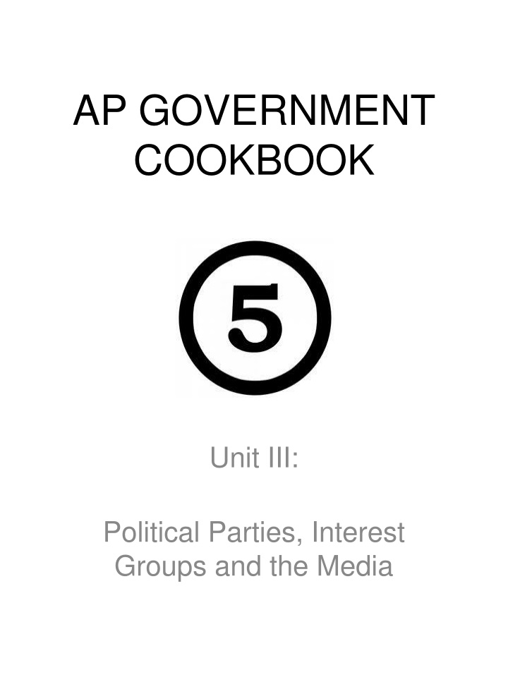 ap government cookbook