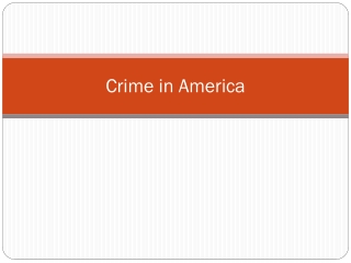 crime in america
