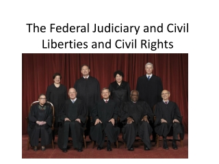 The Federal Judiciary and Civil Liberties and Civil Rights