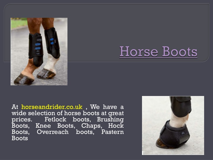 horse boots