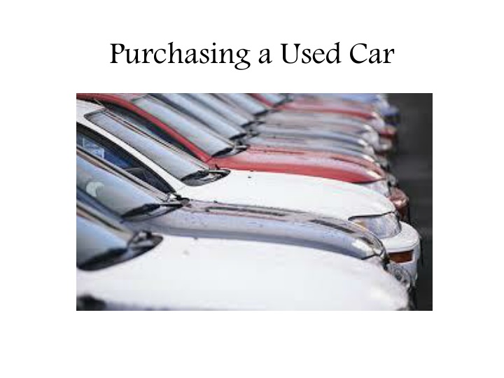 purchasing a used car