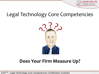 Legal Technology Core Competencies