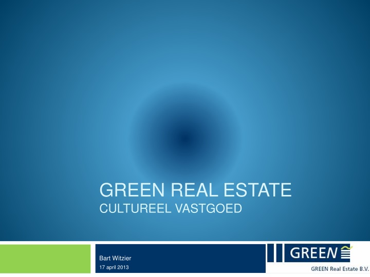 green real estate cultureel vastgoed