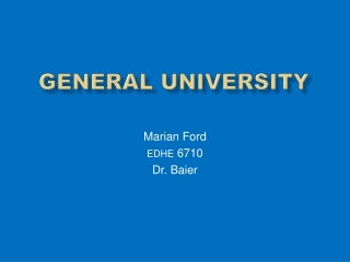 GENERAL University