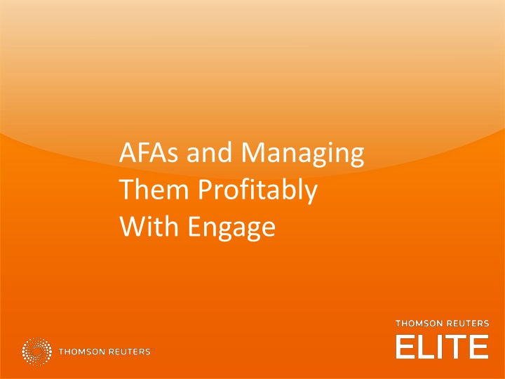 afas and managing them profitably with engage