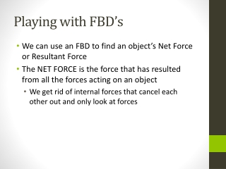 Playing with FBD’s