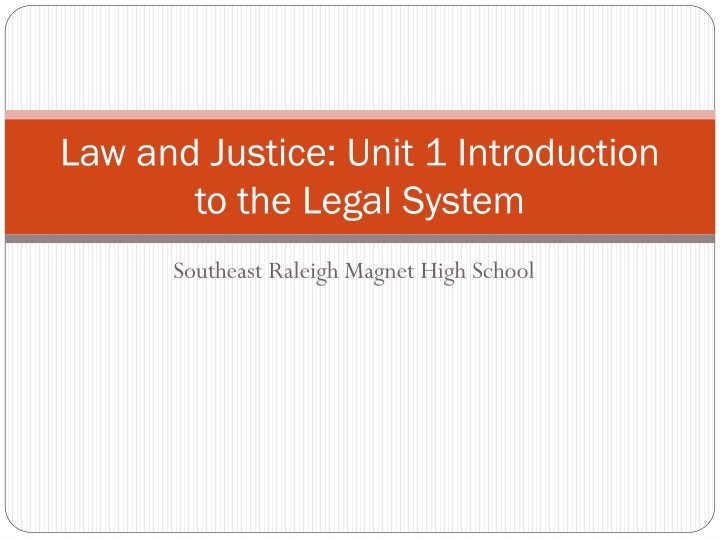 law and justice unit 1 introduction to the legal system